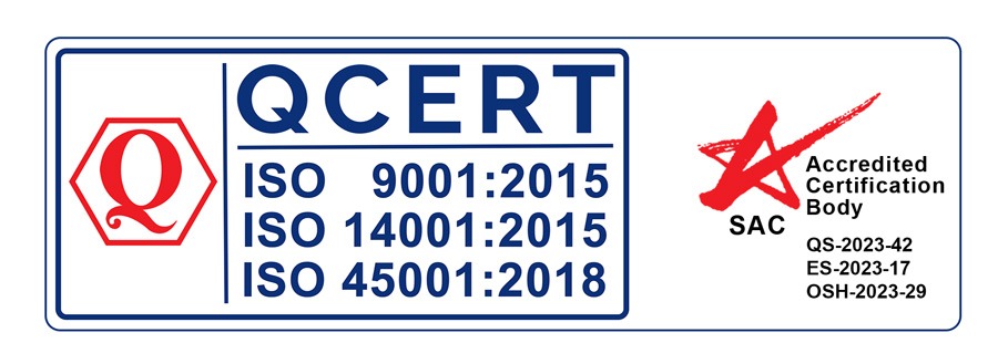 Official SAC Accreditation Mark - QCert India (QS-2023-42, ES-2023-17, OSH-2023-29)